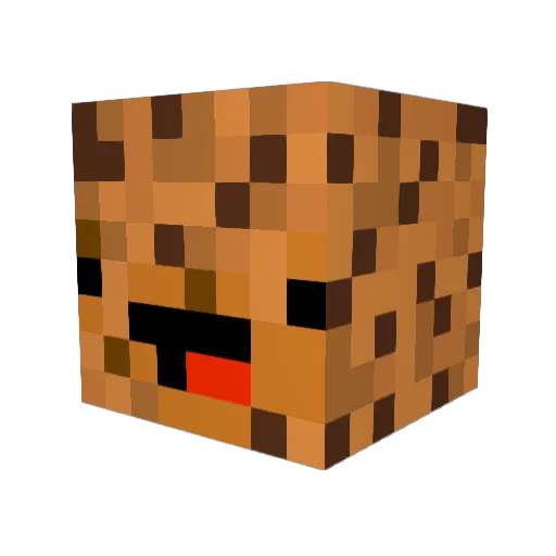 AlphaKeks Minecraft avatar head, 3D render