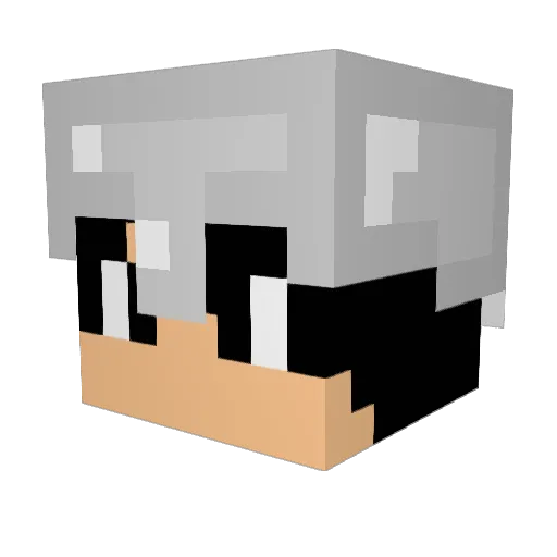 AlphaKnight23 Minecraft avatar head, 3D render