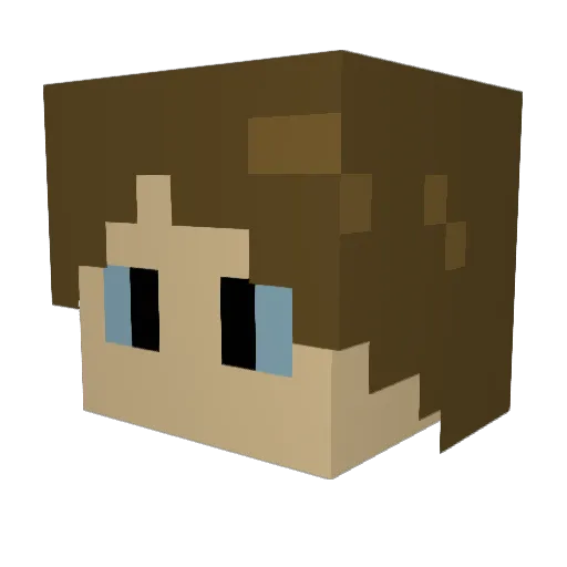 AlphaLynx3009 Minecraft avatar head, 3D render