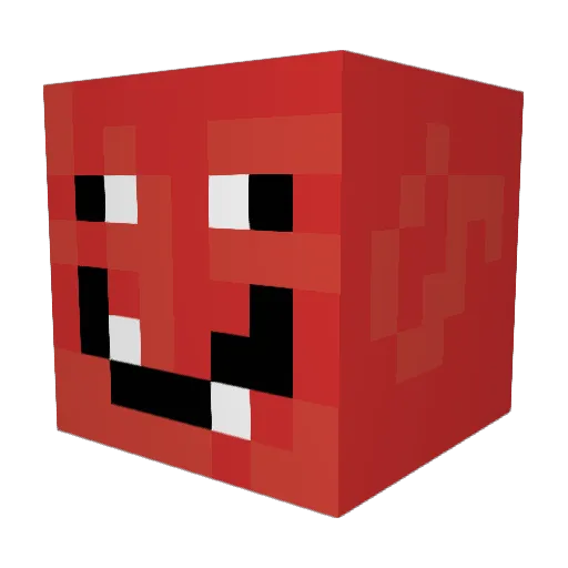 AlphaMathou Minecraft avatar head, 3D render