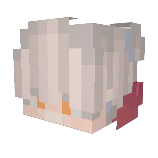 AlphaMilanReal Minecraft avatar head, 3D render