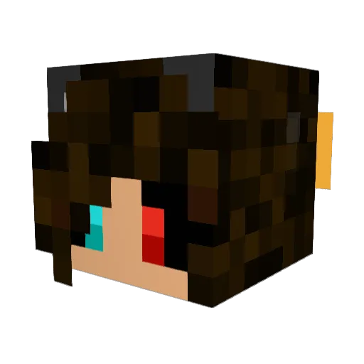 AlphaProductionz Minecraft avatar head, 3D render