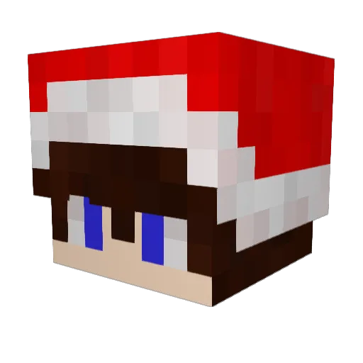 AlphaShinon Minecraft avatar head, 3D render