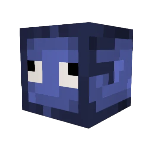 AlphaSquid95 Minecraft avatar head, 3D render