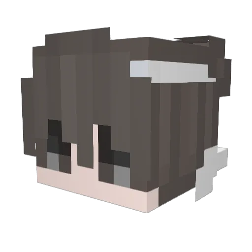AlphaStrqfe_ Minecraft avatar head, 3D render