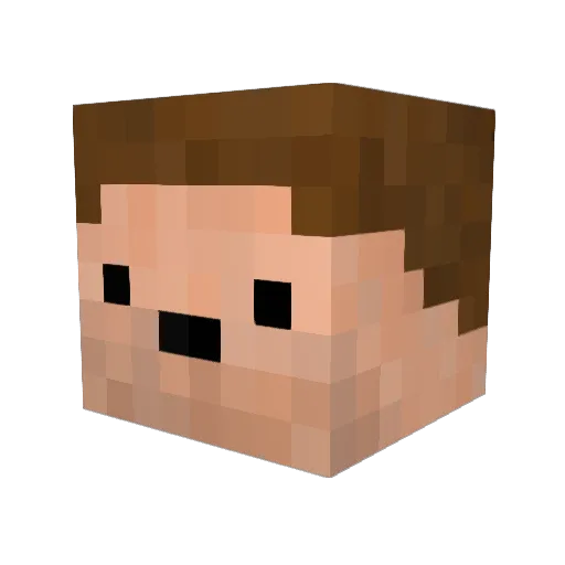 AlphaTangoPapa Minecraft avatar head, 3D render