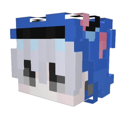 AlphaTonix78 Minecraft avatar head, 3D render