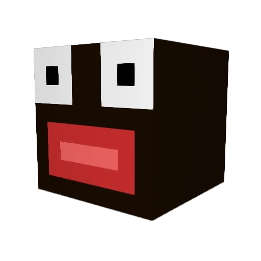 AlphaUndOmega Minecraft avatar head, 3D render