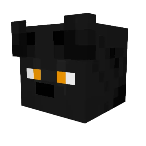 AlphaWolf0250 Minecraft avatar head, 3D render