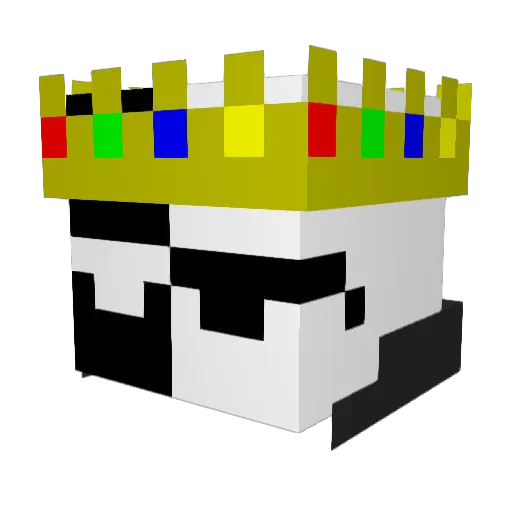 AlphaWolf1752 Minecraft avatar head, 3D render