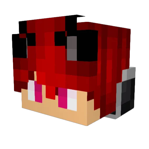 AlphaWolf7868 Minecraft avatar head, 3D render