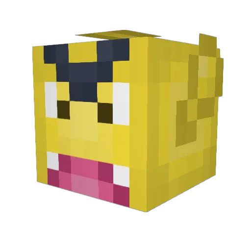 AlphaWolfyy Minecraft avatar head, 3D render