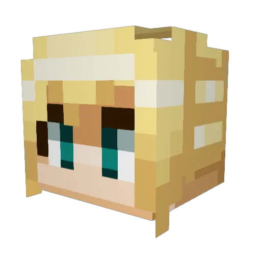 AlphaYeti13 Minecraft avatar head, 3D render
