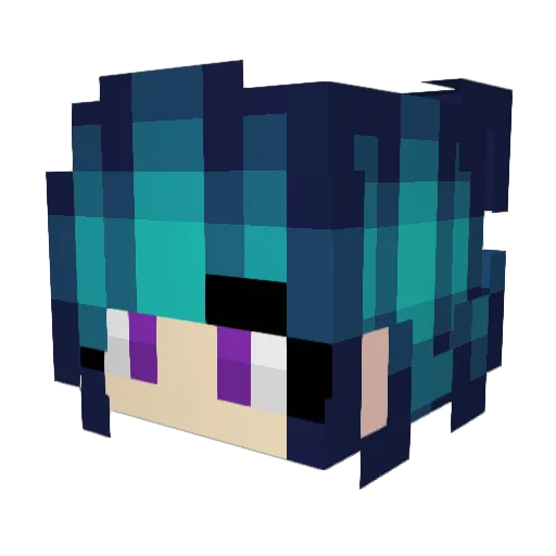 AlphaZable Minecraft avatar head, 3D render