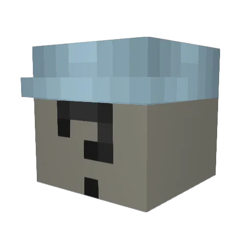 Alpha_Bravo_01 Minecraft avatar head, 3D render