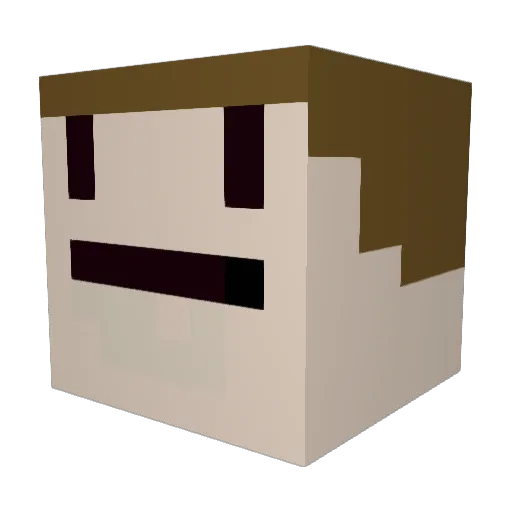 Alpha_Echo_ Minecraft avatar head, 3D render