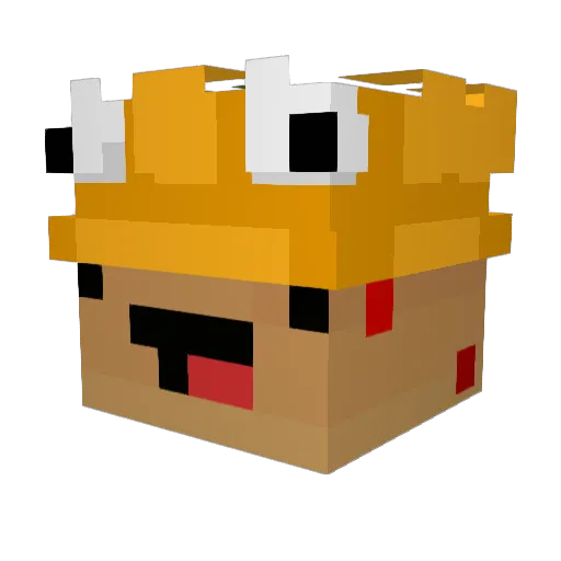 Alpha_Fridolin Minecraft avatar head, 3D render
