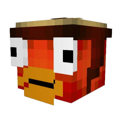 Alpha_Gamer134 Minecraft avatar head, 3D render