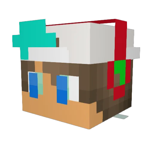 Alpha_Lars Minecraft avatar head, 3D render