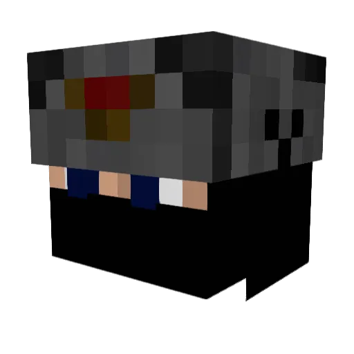 Alpha_Moisty Minecraft avatar head, 3D render