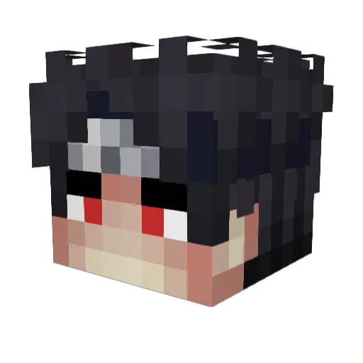 Alpha_Netraxy Minecraft avatar head, 3D render