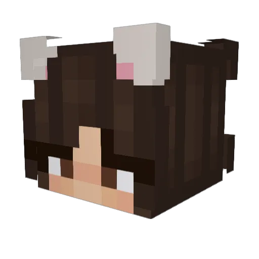 Alpha_OD7141 Minecraft avatar head, 3D render