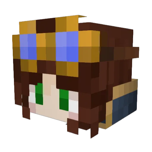 Alpha_Phoenixx Minecraft avatar head, 3D render