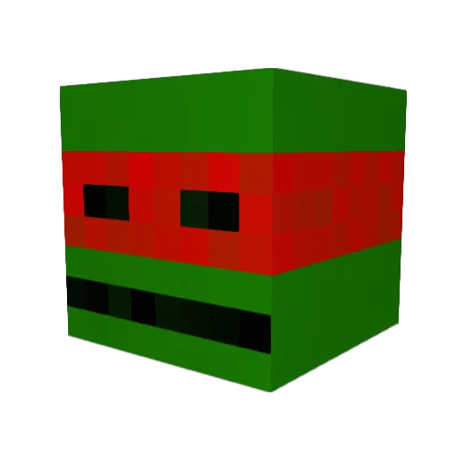 Alpha_Pickle Minecraft avatar head, 3D render