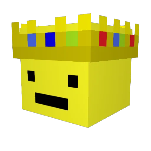 Alpha_a0 Minecraft avatar head, 3D render
