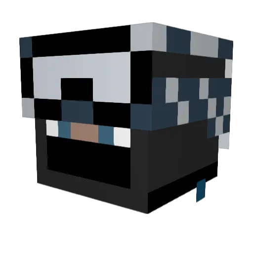 Alpha_wolf1505 Minecraft avatar head, 3D render