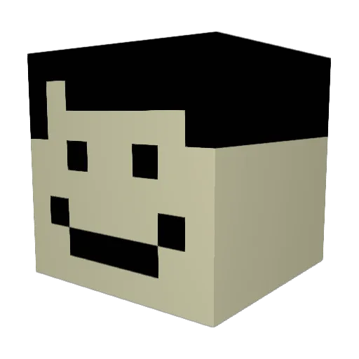 Alphakreuzer Minecraft avatar head, 3D render