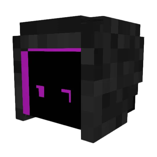 AlphamMiwi Minecraft avatar head, 3D render