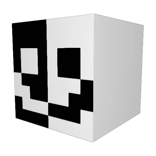 Alphamale_69 Minecraft avatar head, 3D render