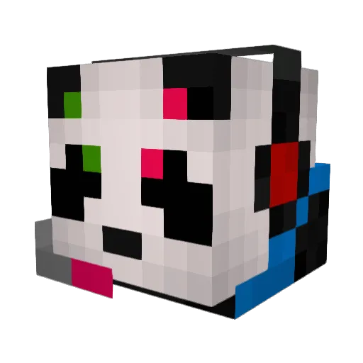 Alphanator1 Minecraft avatar head, 3D render