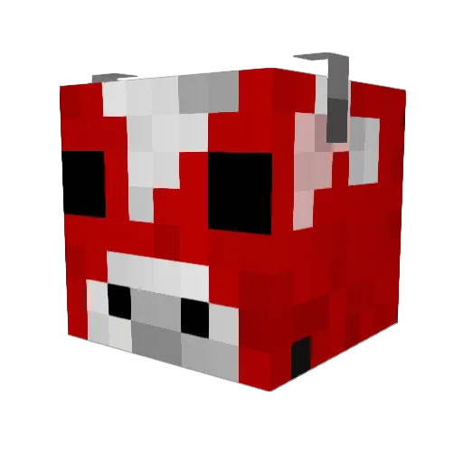 Alphantastic Minecraft avatar head, 3D render