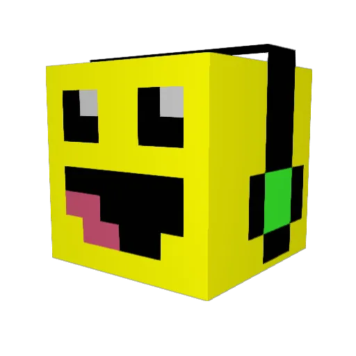 AlphatierOlii Minecraft avatar head, 3D render