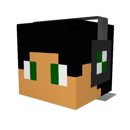 Alphonzo47 Minecraft avatar head, 3D render