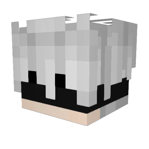 Alphunterr Minecraft avatar head, 3D render