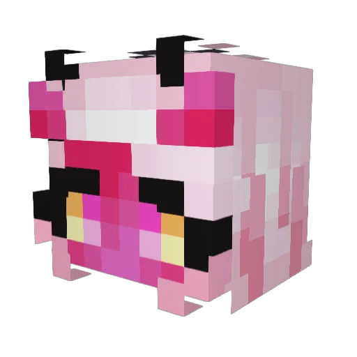 Alphys_UwU Minecraft avatar head, 3D render
