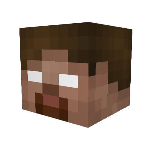 Alpiii333 Minecraft avatar head, 3D render