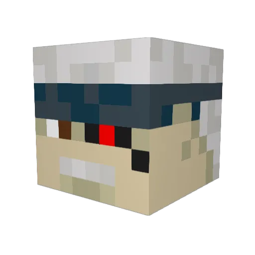 AlpinE_07 Minecraft avatar head, 3D render