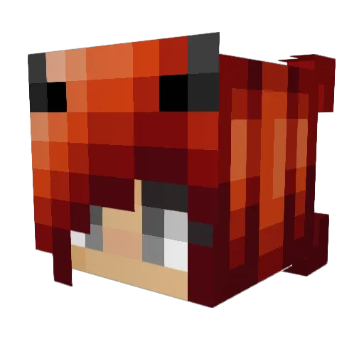 AlpinQueen Minecraft avatar head, 3D render