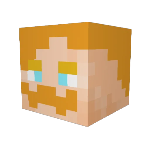 Alpine322 Minecraft avatar head, 3D render