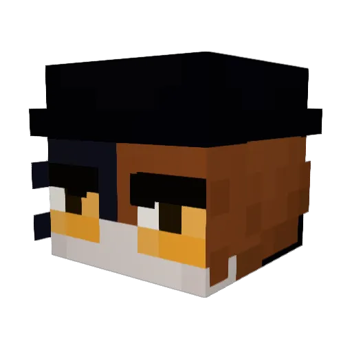 AlpineSpades Minecraft avatar head, 3D render