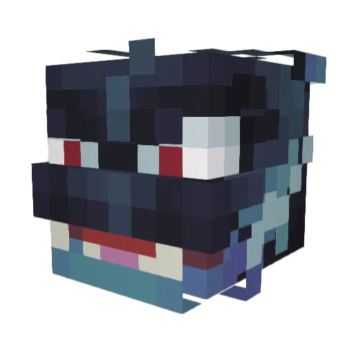 Alplax2mg Minecraft avatar head, 3D render