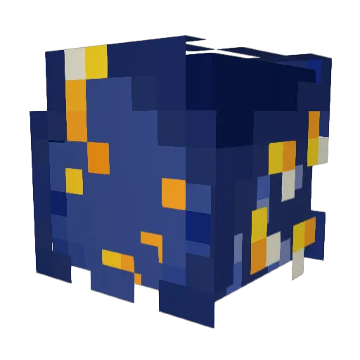 Alplheratz Minecraft avatar head, 3D render