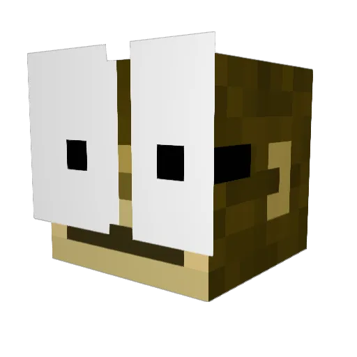 Alpokalja Minecraft avatar head, 3D render