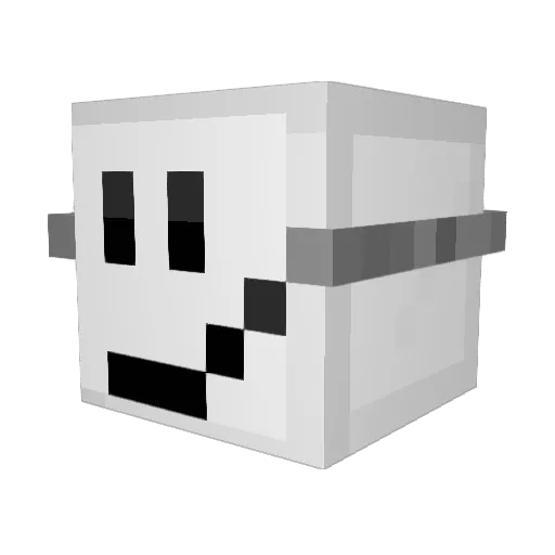 Alpralove Minecraft avatar head, 3D render