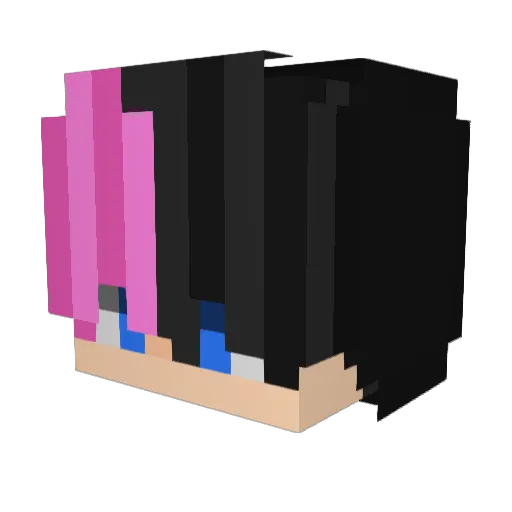 Alprazxlam Minecraft avatar head, 3D render