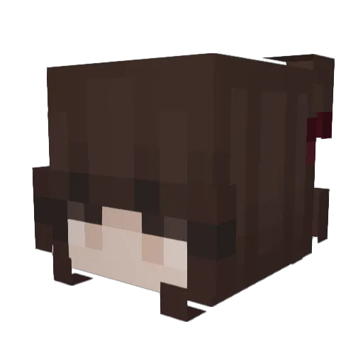 Alqaca Minecraft avatar head, 3D render